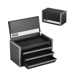 Boîte à Outils Métal-VEVOR-2184 mm-Caisse à Outils Acier Portable avec 3 Tiroirs Petit Coffre à Outillage-Noir