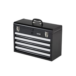 Boîte à Outils Métal-VEVOR-520 mm-Caisse à Outils Acier Portable avec 4 Tiroirs Coulissants Roulement à Billes-Noir