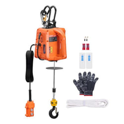 Palan Électrique-VEVOR-3 en-1500 kg-Treuil Électrique Portable de Levage-1500 W-Hauteur de Levage 91 m-Vitesse 488 m/min