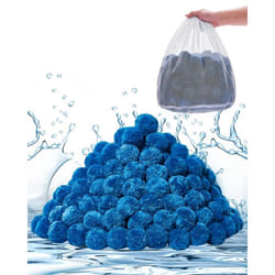 Boules Filtrantes pour Piscine Filtre à Sable-VEVOR-142 kg-Boules de Remplacement pour Sable Filtre Piscine-Réutilisable-Bleu