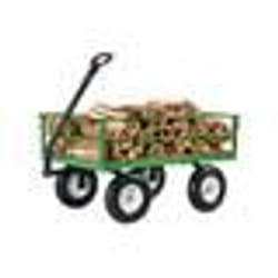 Chariot de Jardin Transport-VEVOR-Charge 544 kg-Métal 2 en 1 avec Pneus Tout-terrain 330 mm-Côtés Amovibles en Maille