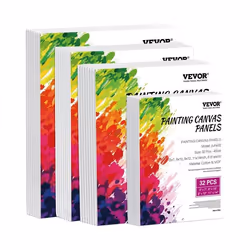 Toile à Peindre-VEVOR-Lot de 32-avec 4 Tailles-pour la Peinture pour Croquis Peinture Acrylique et à Lhuile Aquarelle