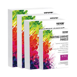 Toile à Peindre-VEVOR-Lot de 32-avec 4 Tailles-pour la Peinture pour Croquis Peinture Acrylique et à Lhuile Aquarelle