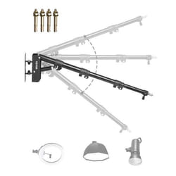Support Bras Mural Télescopique-VEVOR-180cm-Rotatif à 135°-Trépied Robuste pour Éclairage Vidéo de Studio