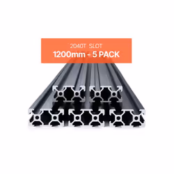 Profilés dExtrusion en Aluminium 2040-VEVOR-Lot de 5-Rail Linéaire Anodisé Norme Européen Rainure en T 1200 mm
