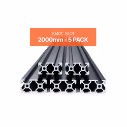 Profilés dExtrusion en Aluminium 2040-VEVOR-Lot de 5-Rail Linéaire Anodisé Norme Européen Rainure en T 2000 mm