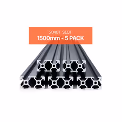Profilés dExtrusion en Aluminium 2040-VEVOR-Lot de 5 Rail Linéaire Anodisé Norme Européen Rainure en T 1500 mm