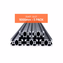 Profilés dExtrusion en Aluminium 2040-VEVOR-Lot de 5-Rail Linéaire Anodisé Norme Européen Rainure en T 1000 mm