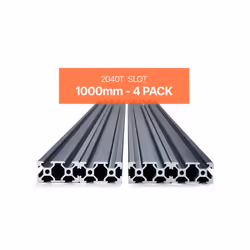 Profilés dExtrusion en Aluminium 2040-VEVOR-Lot de 4-Rail Linéaire Anodisé Norme Européen Rainure en T 1000 mm