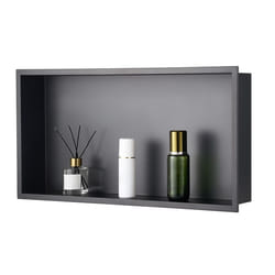 Niche Douche Encastrable-VEVOR-102x33x635 cm-Niche Murale Acier Inoxydable-Étagère de Salle de Bain Moderne Étanche