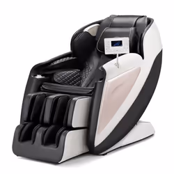 Fauteuil de Massage avec Rail SL-VEVOR-Fauteuil Relaxation Massage 3D Inclinable-Zéro Gravité-18 Modes Automatiques