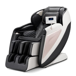 Fauteuil de Massage avec Rail SL-VEVOR-Fauteuil Relaxation Massage 3D Inclinable-Zéro Gravité-18 Modes Automatiques