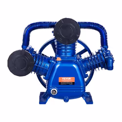 Tête de Pompe de Compresseur dAir-VEVOR-10 CV-Tête de Pompe à Piston Lubrifié à lHuile 3 Cylindres-Débit 409 L/min