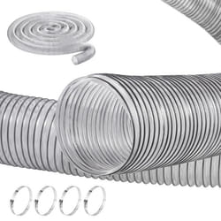 Tuyau Flexible dAspiration de Collecte de Poussière-VEVOR-10 cm x 15 m-Dépoussiérage pour Scie à Table Raboteuse Dégauchisseuse