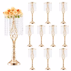 Vase de Mariage-VEVOR-Lot de 10-Supports de Fleurs de Mariage de 55 cm de Haut-pour Dîner de Mariage Cérémonie Anniversaire