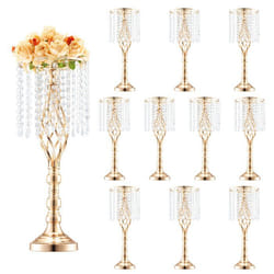 Vase de Mariage-VEVOR-Lot de 10-Supports de Fleurs de Mariage de 55 cm de Haut-pour Dîner de Mariage Cérémonie Anniversaire