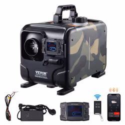 Chauffage Diesel 8 kW-VEVOR-Réchauffeur dAir Diesel 12/24 V-Portable et Horizontal Chauffage Rapide-pour Bateau Caravane