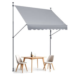 Auvent de Terrasse Rétractable 250 x 120 cm-VEVOR-Abri Pare-soleil Extérieure de Balcon Résistant Aux UV pour Patio Balcon