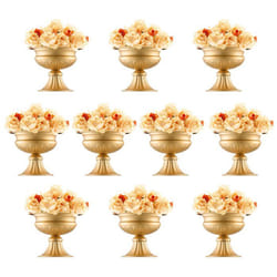 Vase de Mariage-VEVOR-Lot de 10-Supports de Fleurs de Mariage de 16 cm de Haut- pour Dîner de Mariage Cérémonie Anniversaire