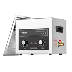 Nettoyeur à Ultrasons 10L-VEVOR-Bac Ultrasons 240 W-Chauffage et Panier-pour Pièces Automobiles Bijoux Lunettes Labo
