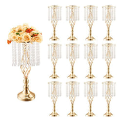 Vase de Mariage-VEVOR-Lot de 12-Supports de Fleurs de Mariage de 49 cm de Haut-pour Dîner de Mariage Cérémonie Anniversaire