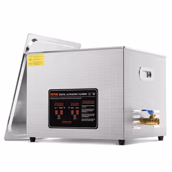 Nettoyeur à Ultrasons Numérique 15 L-VEVOR-360 W-avec Minuterie Chauffage et Panier-pour Montres Lunettes Bijoux Labo Cliniqu ...