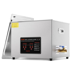 Nettoyeur à Ultrasons Numérique 15 L-VEVOR-360 W-avec Minuterie Chauffage et Panier-pour Montres Lunettes Bijoux Labo Clinique