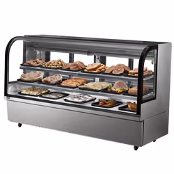 Vitrine Réfrigérée Commerciale 901 L-VEVOR-Vitrine à Pâtisserie 4 Niveaux-Réfrigérateur avec Éclairage LED-pour Boulangerie G ...