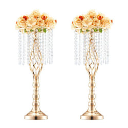 Vase de Mariage-VEVOR-Lot de 2-Supports de Fleurs de Mariage de 55 cm de Haut-pour Dîner de Mariage Cérémonie Anniversaire