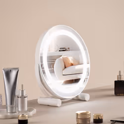 Miroir de Maquillage Hollywood Lumineux-VEVOR-3 Modes Éclairage de Couleur-avec Lumière LED-pour Table de Chambre