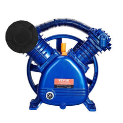 Tête de Pompe de Compresseur dAir-VEVOR-55 CV-Tête de Pompe à Piston Lubrifié à lHuile 2 Cylindres-Débit 162 L/min