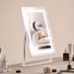Miroir de Maquillage Hollywood Lumineux-VEVOR-406x296 mm-3 Modes Éclairage de Couleur-avec Lumière LED-Miroir Grossissant 5X
