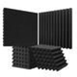 Panneaux en Mousse Acoustique-VEVOR-Lot de 36-Panneaux Absorbants Insonorisants pour Murs et Plafonds de Studio