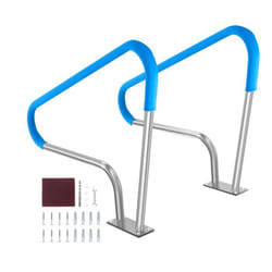 Rampe de Piscine-VEVOR-1220 x 905 x 100 mm-Barre dappui Antirouille avec Couvercle de Poignée et Accessoires pour Spas