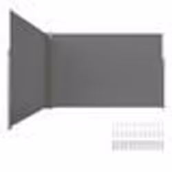 Auvent Latéral Rétractable-VEVOR-200x600 cm-Paravent Extérieur Imperméable Brise-Vue Tissu en Polyester-pour Jardin Balcon-Gr ...