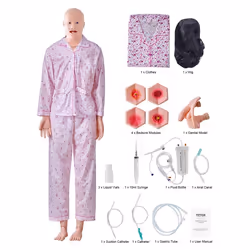 Mannequin de Soins Infirmiers Homme Femme-VEVOR-Mannequin de Soins aux Patients 175 cm Mannequin de Formation