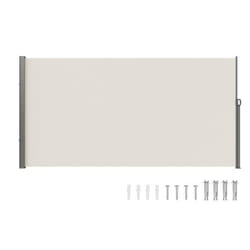 Auvent Latéral Rétractable-VEVOR-180x350 cm-auvent : polyester avec revêtement PU- pour Jardin Balcon Terrasse Beige