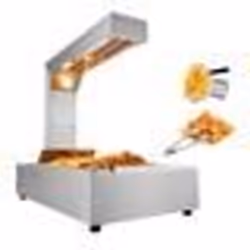 Chauffe-Frites - VEVOR - Lampe Chauffe-Plat Inox Température 40-50 ℃ Restaurant Cuisine 605 x 343 x 555 mm 750W 635 kg
