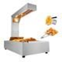 Chauffe-Frites - VEVOR - Lampe Chauffe-Plat Inox Température 40-50 ℃ Restaurant Cuisine 605 x 343 x 555 mm 750W 635 kg