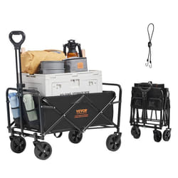 Chariot Pliable-VEVOR-Chariot de Plage de 2 Pieds Cubes avec Roues Tout Terrain-pour Camping Shopping Jardin