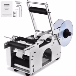 Étiqueteuse manuelle - VEVOR - 860 x 276 x 580 mm20-50pcs/minalliage daluminiumDiamètre 20 - 120 mmAvec barre de pression