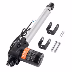 Actionneur Linéaire-VEVOR-12V Actionneur de Mouvement Linéaire Robuste 250mm 6000N 5mm-s avec Support de Montage et Protectio ...