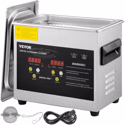 Nettoyeur à ultrasons numérique 3 L 360 degrés & réglable & durable Obtenez un nettoyage ultrasonique professionnel à la mais ...