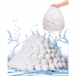 Boules Filtrantes pour Piscine Filtre à Sable-VEVOR-156 kg-Boules de Remplacement pour Sable Filtre Piscine-Réutilisable-Blan ...