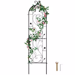 Treillis Jardin pour Plantes Grimpantes-VEVOR-38 x 152 cm-Treillis Fleurs de Jardin en Métal Antirouille-Extérieur-1 pcs