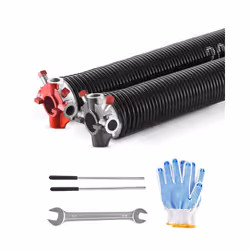 Ressorts de Torsion pour Porte de Garage-VEVOR-Φ526xΦ508x618 mm-Revêtement Noir Électrophorétique pour Remplacement