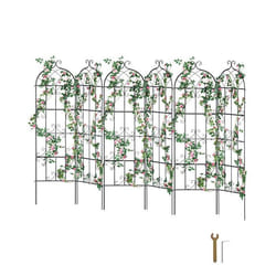 Treillis Jardin pour Plantes Grimpantes-VEVOR-51 x 180 cm-Treillis Fleurs de Jardin en Métal Antirouille-Extérieur-6 pcs