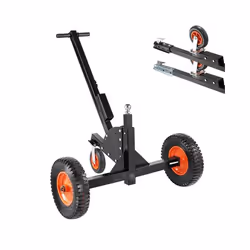 Chariot de Remorque 2 en 1-VEVOR-Charge 680 kg-Hauteur Réglable-pour Déplacer Une Remorque de Camping-car