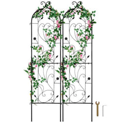 Treillis Jardin pour Plantes Grimpantes-VEVOR-38 x 152 cm-Treillis Fleurs de Jardin en Métal Antirouille-Extérieur-2 pcs