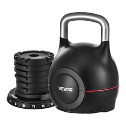 Kettlebell Réglable-VEVOR-avec 7 Niveaux de Poids 2/5/8/11/14/17/20 kg-pour Entraînement de Préhension Fitness